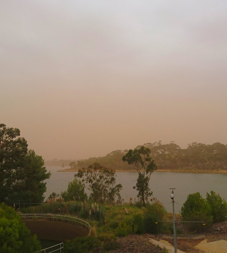 Dust Storm at a Water Treatment Plant