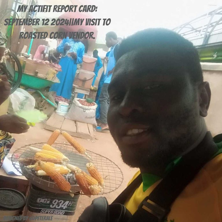 My Actifit Report Card: September 12 2024||My visit to the roasted Corn Vendor.