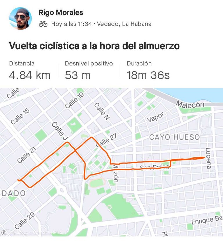 Strava activity