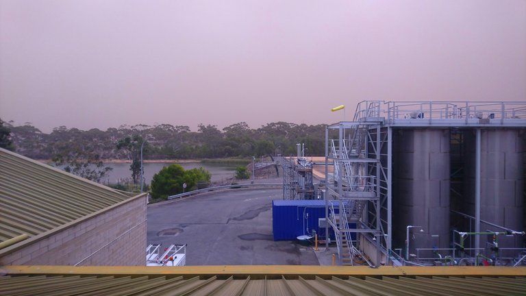 Dust Storm at a Water Treatment Plant
