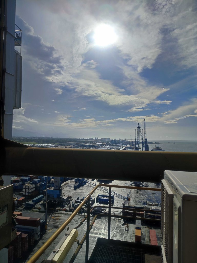 High View of the City Harbour From a Crane