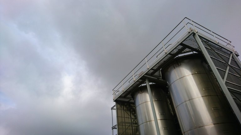 Lime Solution Siloes at a Water Treatment Plant