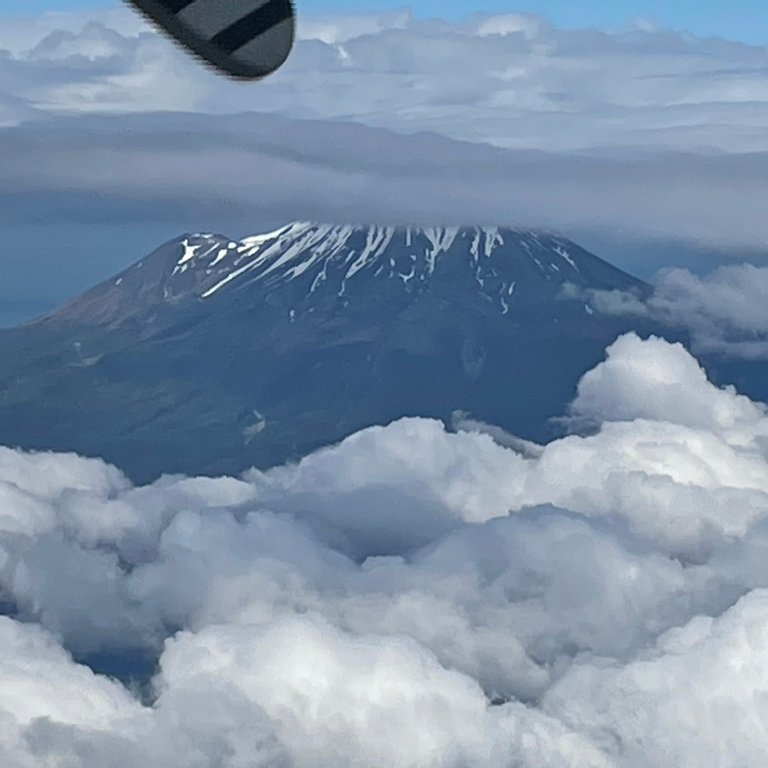 Mount Egmont/Taranaki from recent plane trip