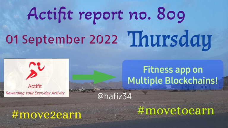 My Actifit Report Card: September 1 2022