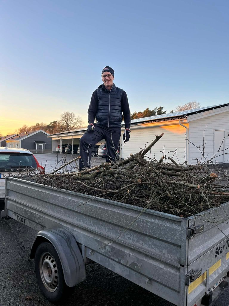 Cleaning garden for an entire day