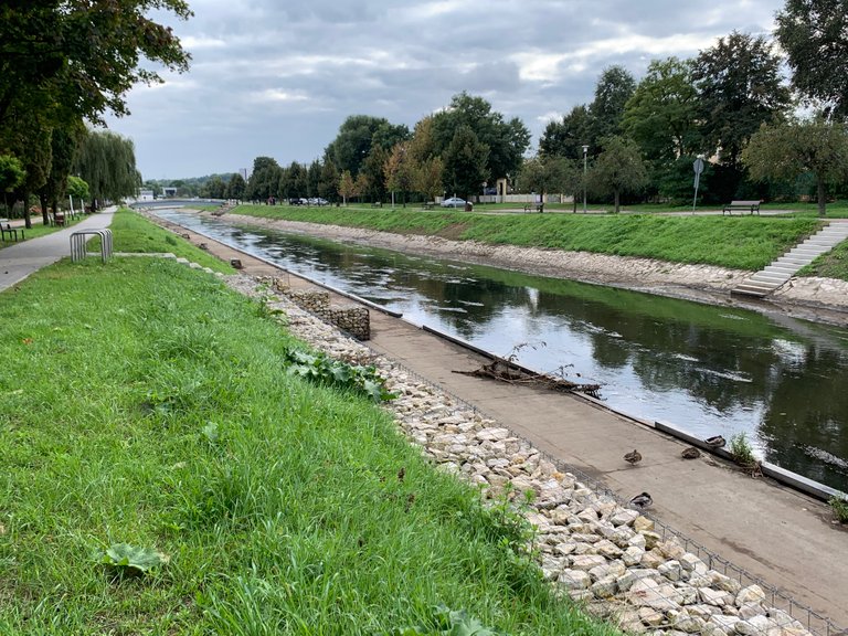 Czarna Przemsza w Będzinie, okolice Zamku