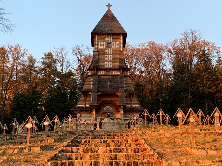 WWI war cemetery in Łużna, Poland 