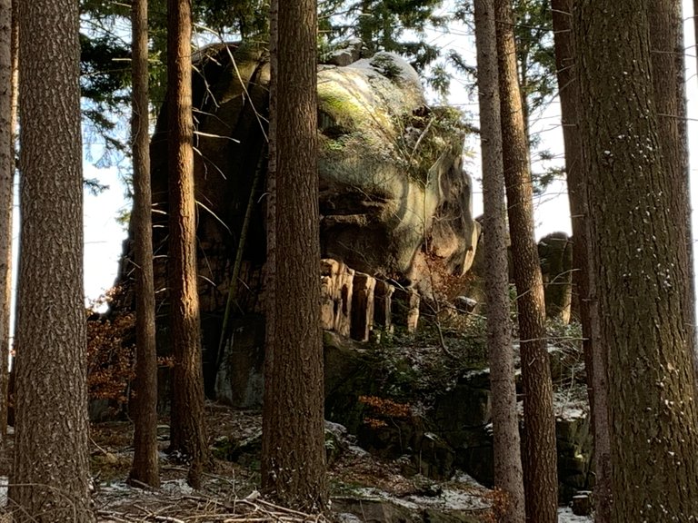 photo from my hike on Saturday, a boulder in Rudawy Janowickie Mts, Poland