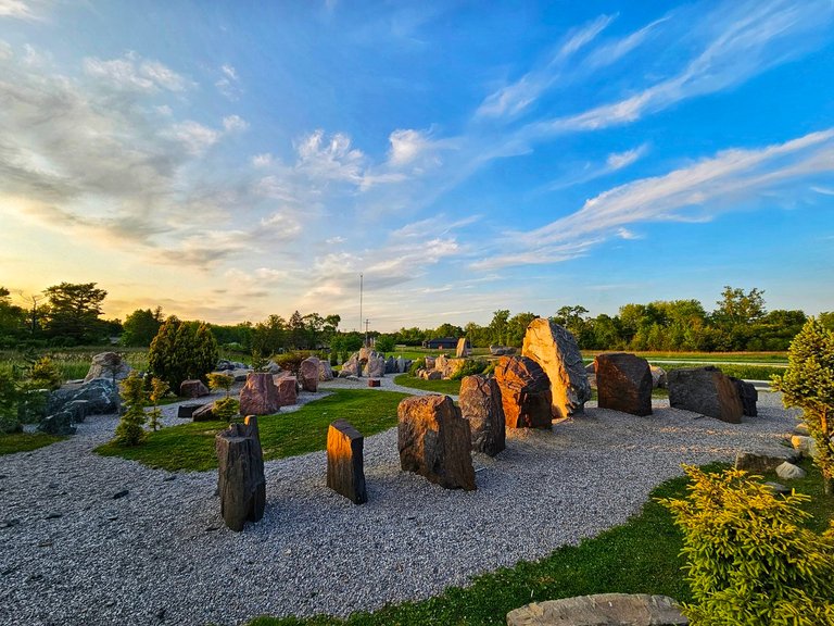 Rock Garden in Carpenter Lake Nature Preserve, Southfield, MI, USA