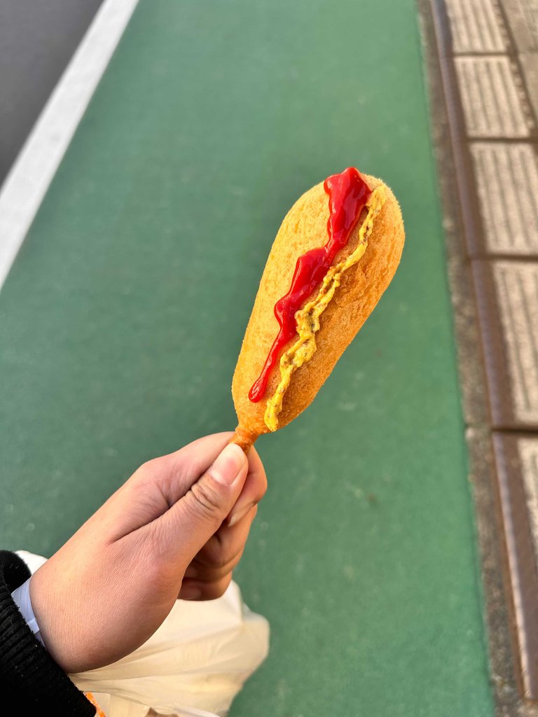Bought a lot but here’s a photo of アメリカンドッグ - American hotdog