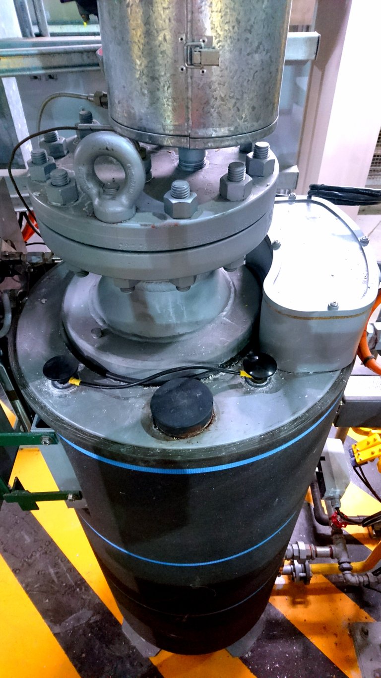 Evaporator - Water Treatment Plant - showing the caps of two Anodes