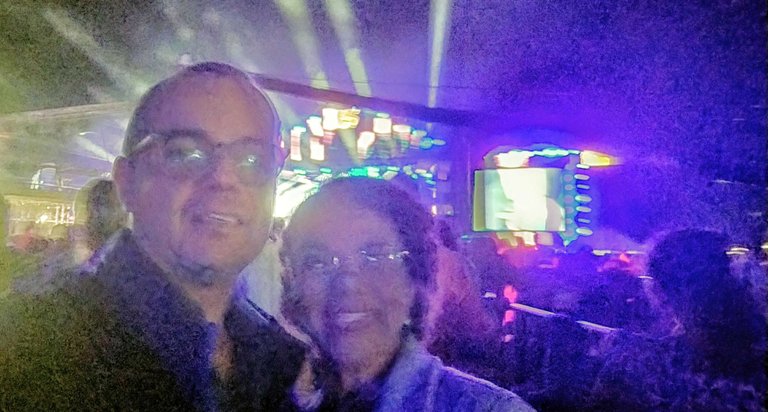 me and my girlfriend at Brasília's 65th anniversary