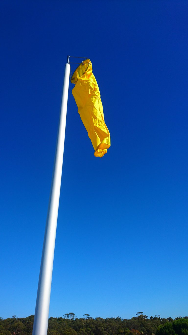 Nice Shiny New Wind Sock at the Water Treatment Plant