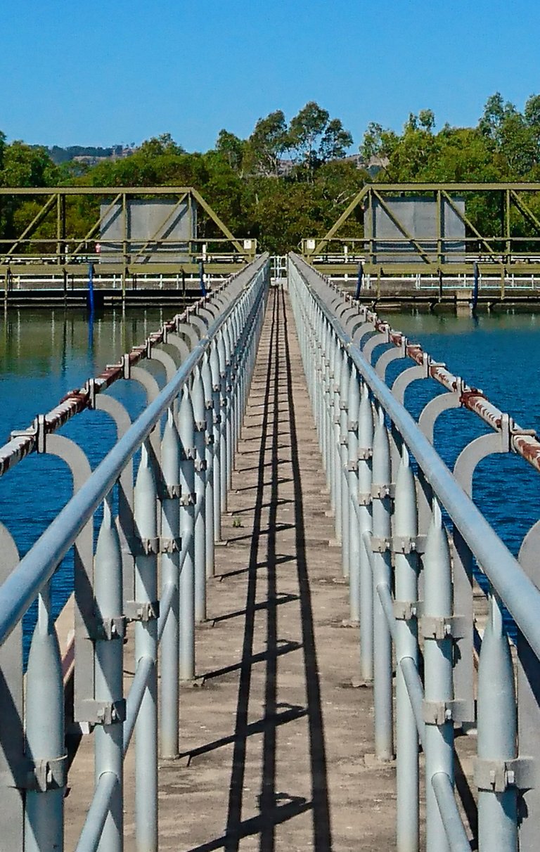 Between Two Sedimentation Tanks - Water Treatment Plant