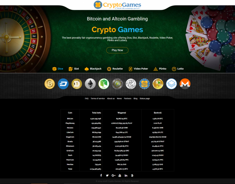Crypto Games Home Page