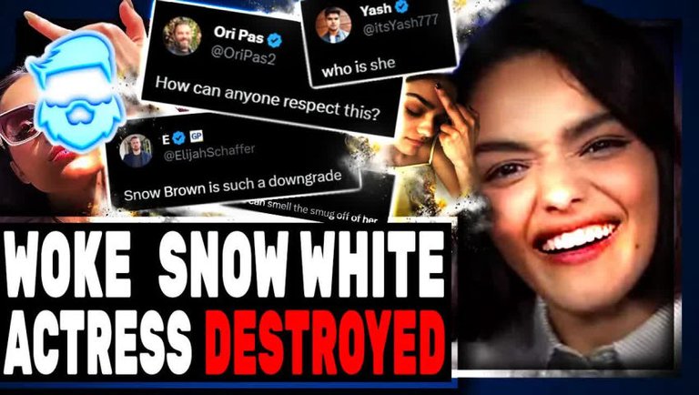 Woke Snow White Actress Rachel Zegler WHINES About Mean People Online & Gets MOCKED Hilariously
