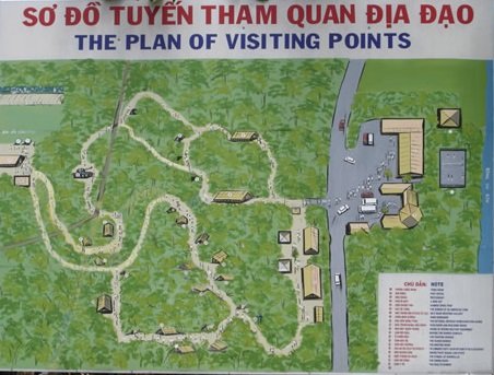 plan of visit for cu chi tunnel