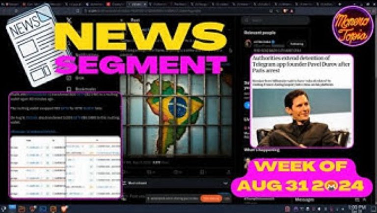 Telegram Founder, Brazil and X, Governments Spying & more! 08/31/24 (NEWS EPI 181)