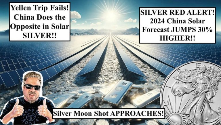 SILVER ALERT! 2024 China Solar Forecast JUMPS 30% Higher! SILVER MOONSHOT APPROACHES!! (Bix Weir)