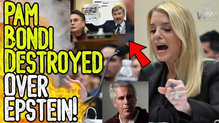 PAM BONDI DESTROYED OVER EPSTEIN! - Loses Her Mind When Questioned! - Obvious Coverup!