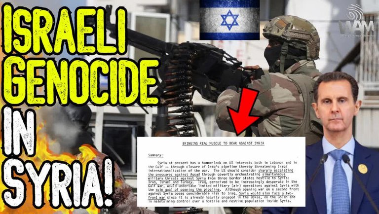 BREAKING: ISRAELI GENOCIDE IN SYRIA! - 1980s CIA Documents Predicted This STEP BY STEP!- MUST WATCH