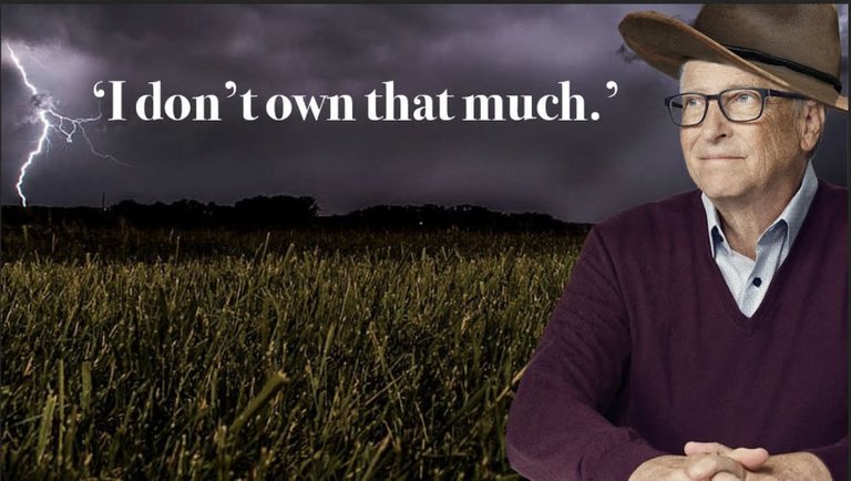 Bill on His Farmland Ownership