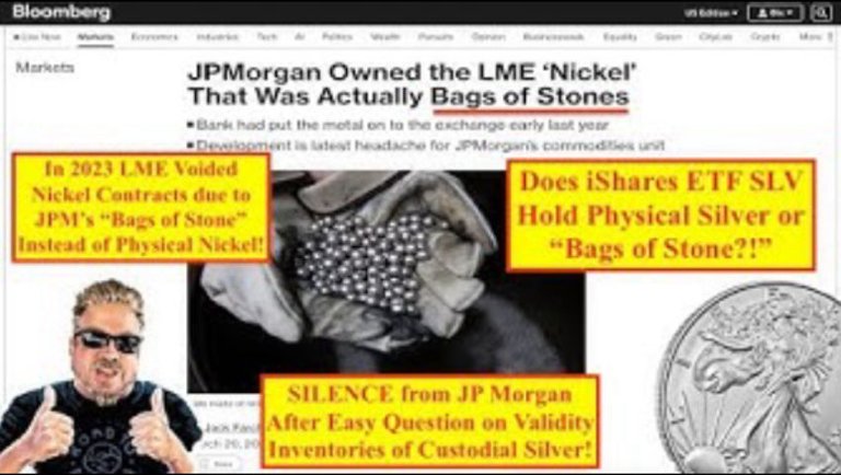 SILVER ALERT! Are "Bags of Stone" in JP Morgan's Silver Warehouse Like LME Nickel Bags?! (Bix Weir)