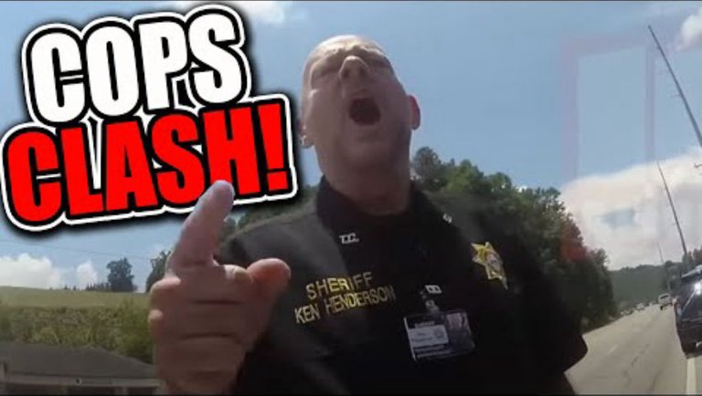 Sheriff and Sergeant Clash During Traffic Stop Over Who Will Do the PLUNDERING