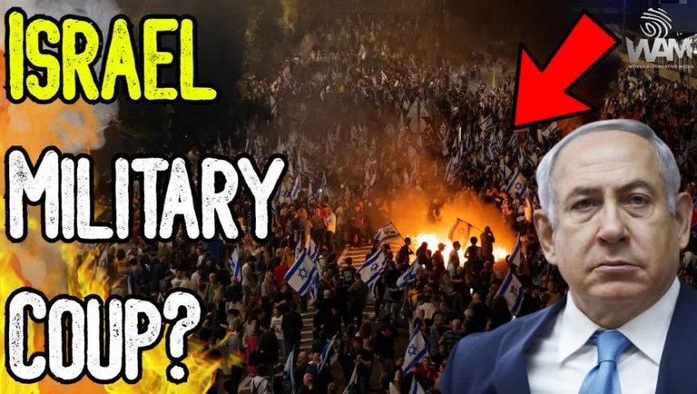 BREAKING: ISRAEL MILITARY COUP? - Netanyahu Faces MASSIVE Protests As He Praises Trump & Bombs Gaza