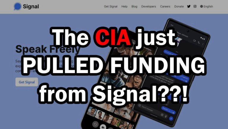 The CIA Pulled Their Funding from Signal??!