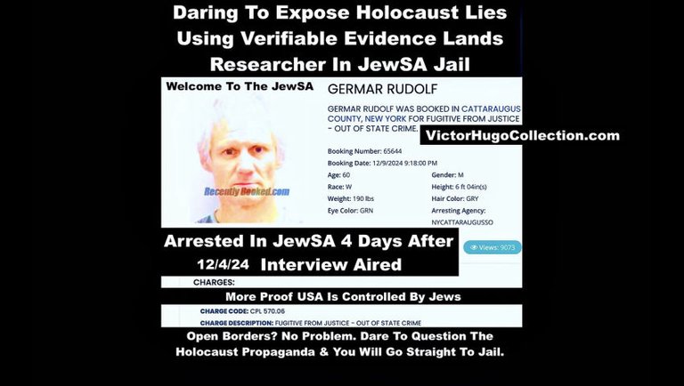 EXCLUSIVE Holocaust Encyclopedia Germar Rudolf First Interview After Being Arrested In New York USA