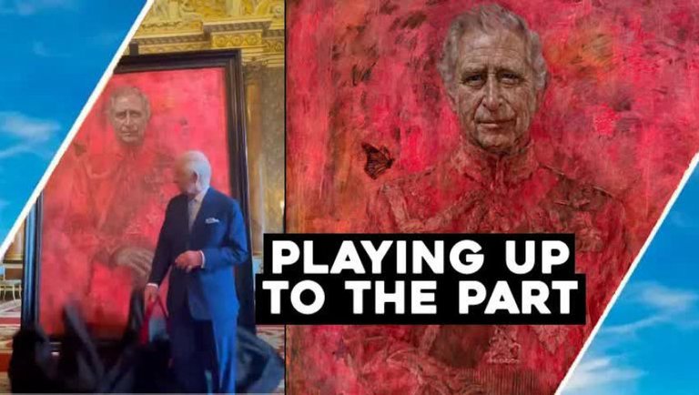King Charles painting False Light Awakening / Hugo Talks