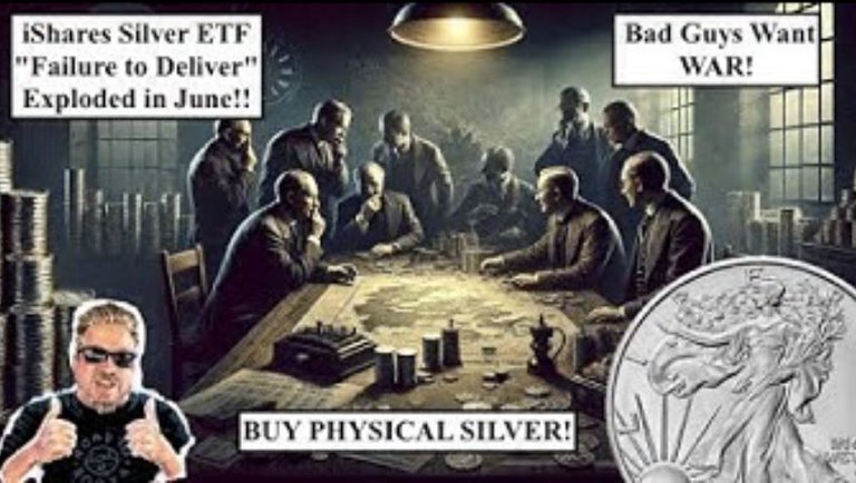 SILVER ALERT! Silver ETF SLV "Failures to Deliver" Exploded in June!! Bad Guys Want WAR! (Bix Weir)