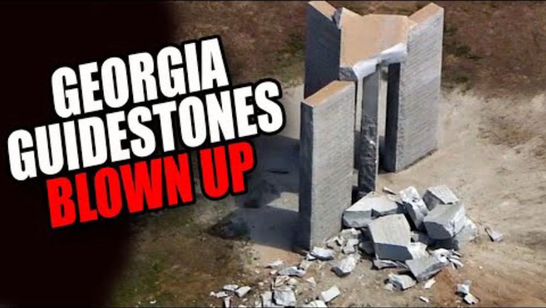 Somebody Blew Up the "Satanic" Georgia Guidestones