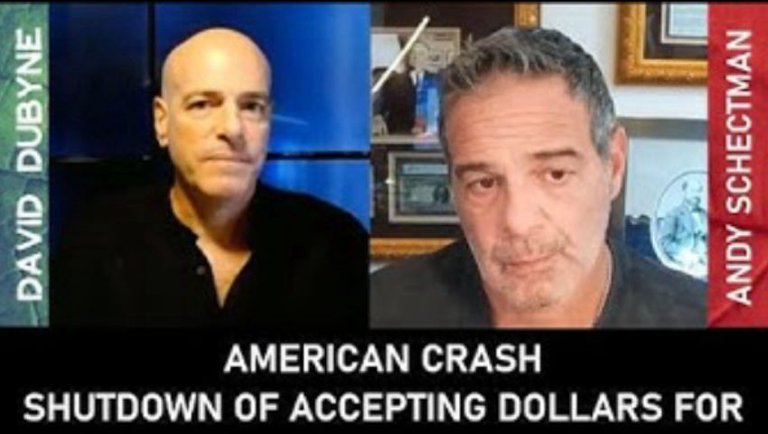 American Crash: Shutdown of Accepting Dollars for Oil (Andy Schectman)