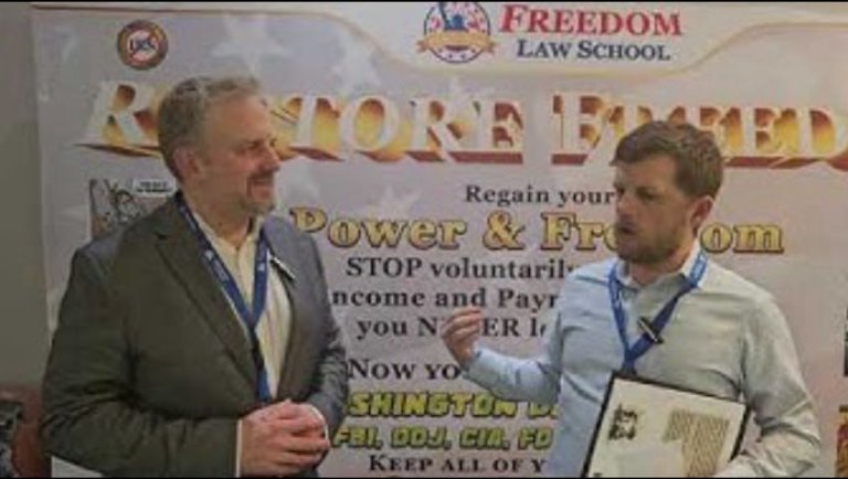 Author of the Tuttle Twins animated videos with President of Liberland at Restore Freedom Rally