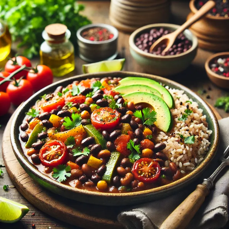 Black Bean Vegan Recipe: Healthy and delicious dish