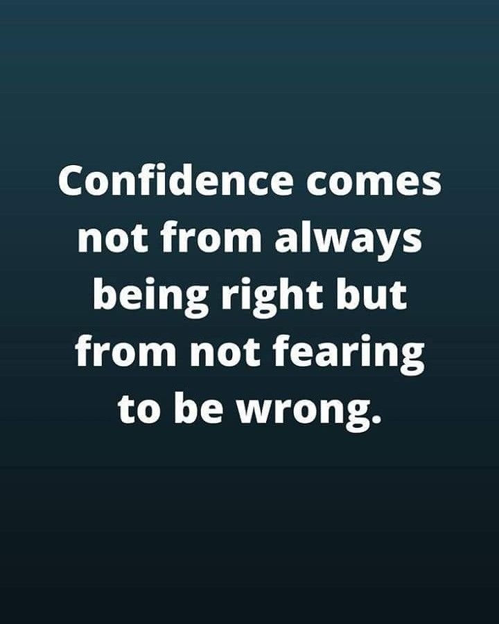 confidence in being wrong