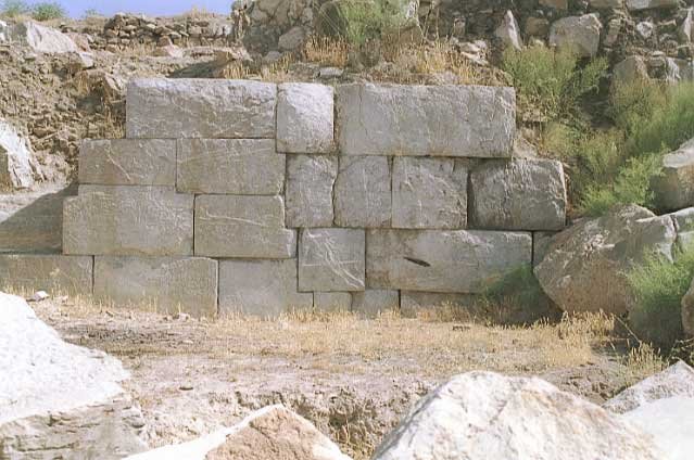 Polygonal Masonry at the Temple of Anahita - vohuman.org via Wayback Machine