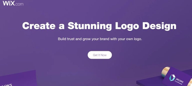 Wix logo maker homepage