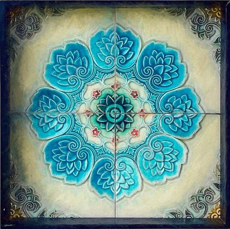 Peranakan ornament tile