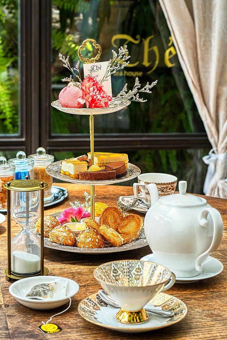 Afternoon tea set at the Tea House Bangkok