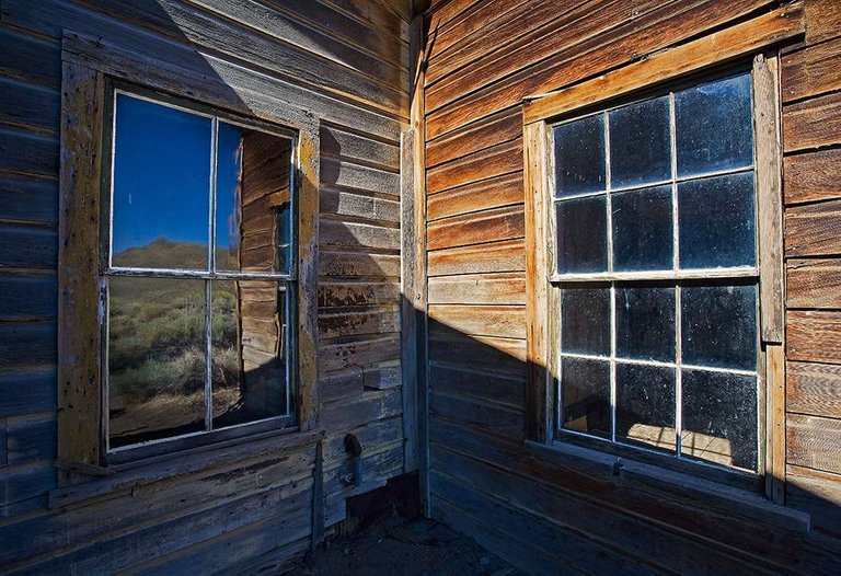 Bodie is a well preserved ghost town from the bygone days of the gold rush.