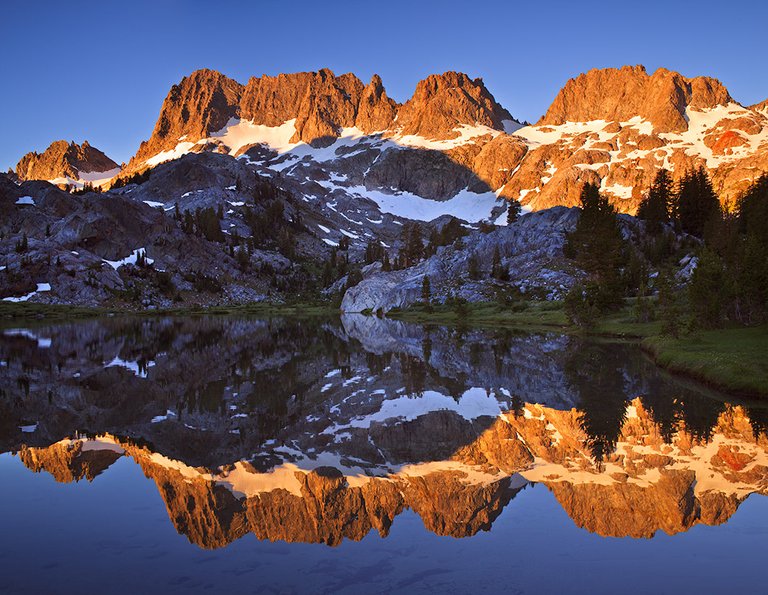 Shadow Of The Minarets. A series of jagged peaks located in the Ritter Range.