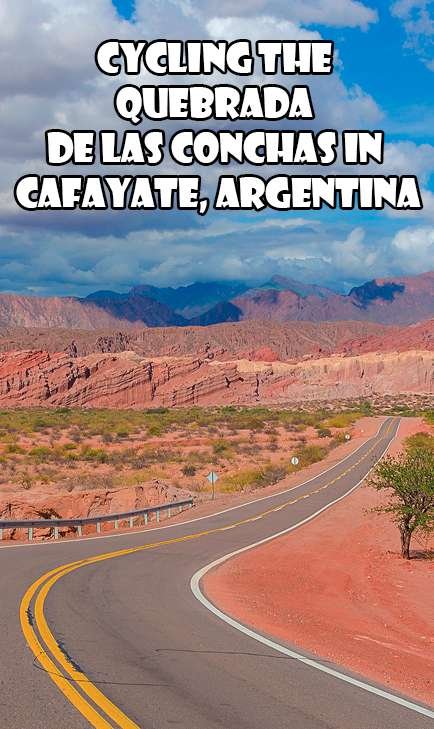 Cycling The Quebrada de las Conchas in Cafayate, Argentina