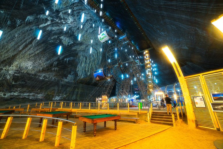 Salina Turda Ferris Wheel And Pool Tables