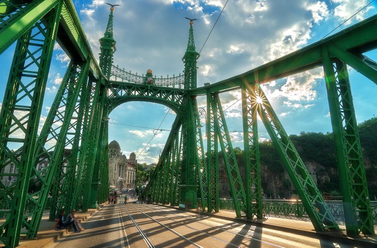 The Liberty Bridge in Budapest