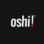 Black square with the word Oshi written in the middle