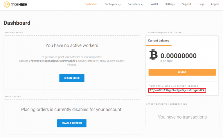 NiceHash Wallet