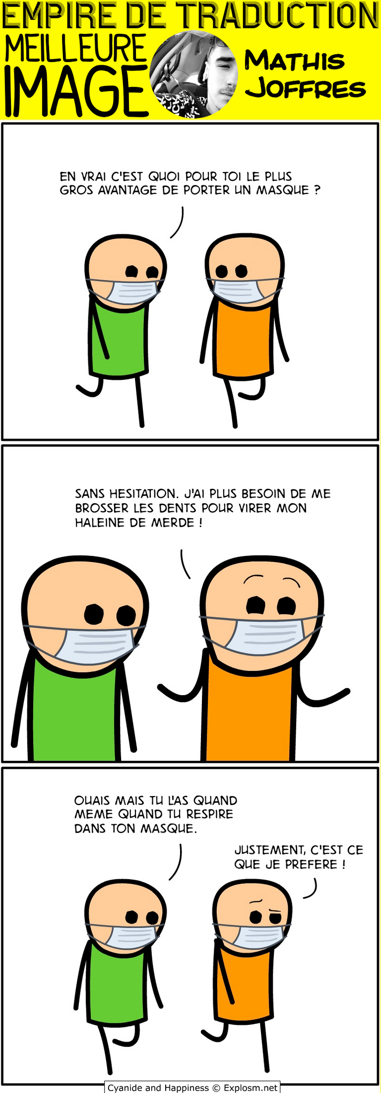 masque nez cyanide